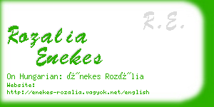 rozalia enekes business card